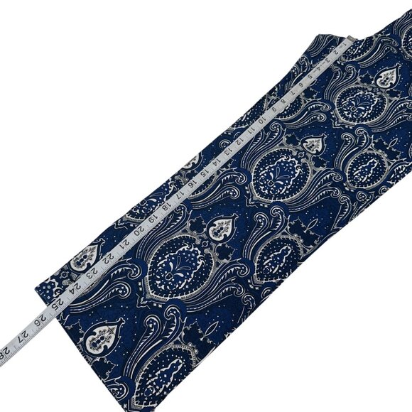 Talbots Womens Blue Paisley Print Capri Pants Size 4 Cotton/Spandex Blend - Picture 8 of 13